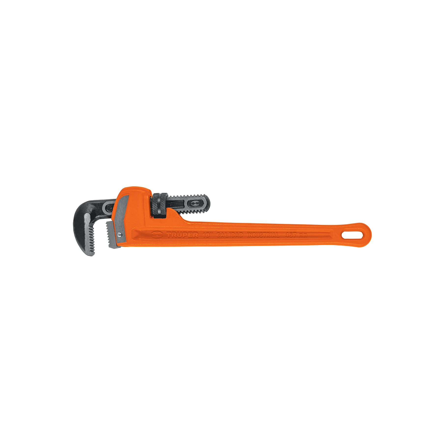 Llave stilson 18' cuerpo robusto de hierro dúctil, Truper