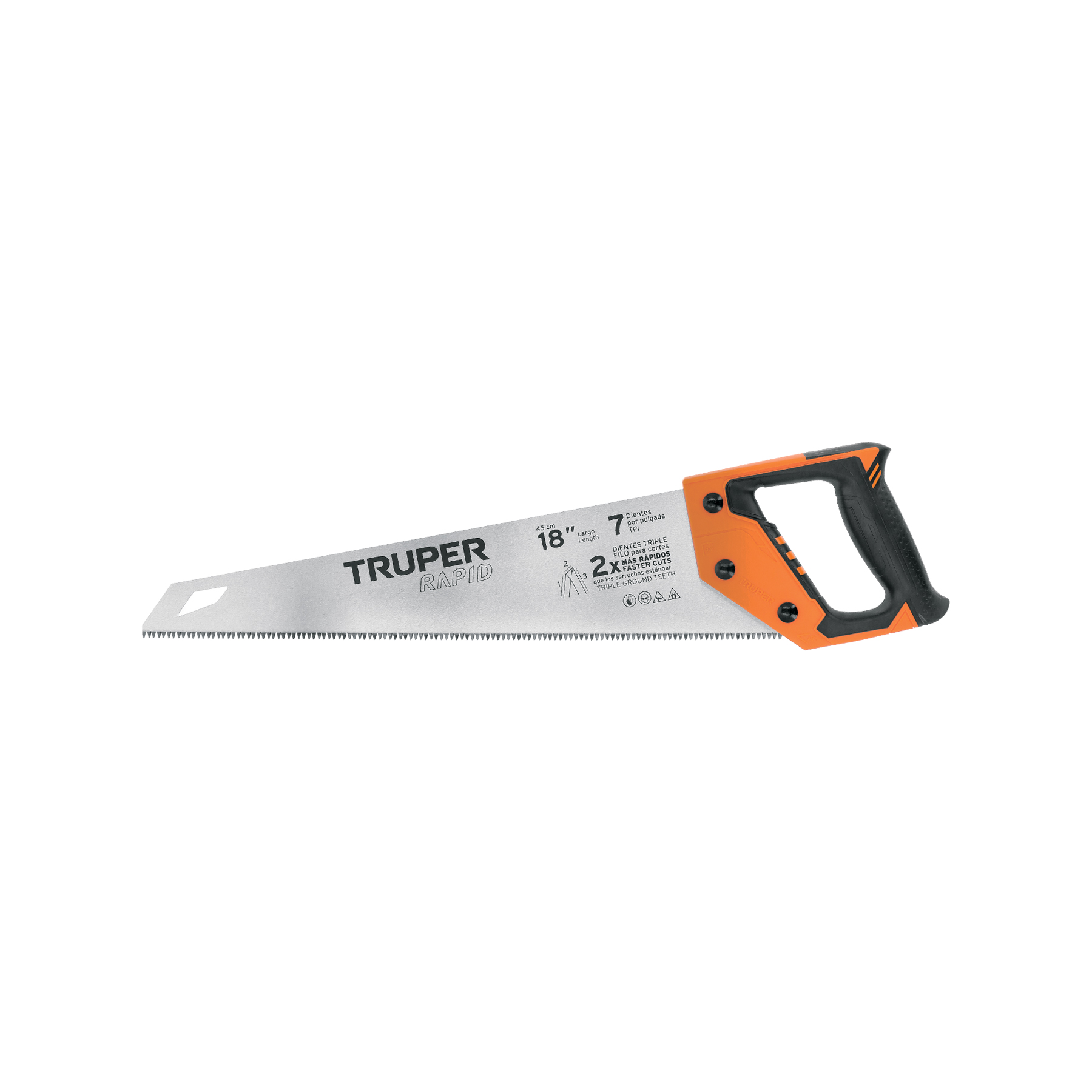 Serrucho Rapid 18', 7 DPP, mango Comfort grip, Truper