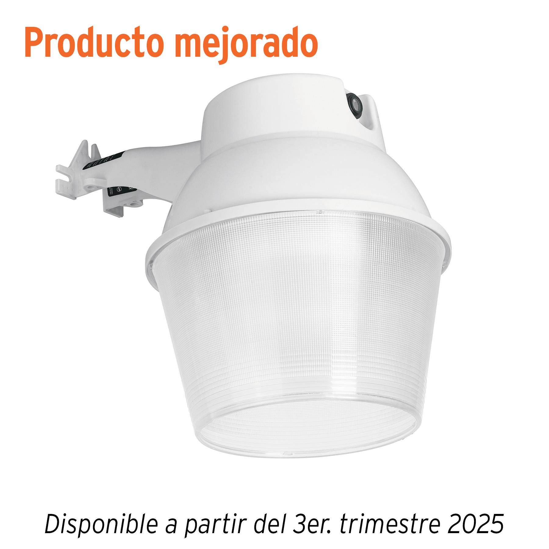 Luminario suburbano de ABS 65 W sensor de luz, con lámpara