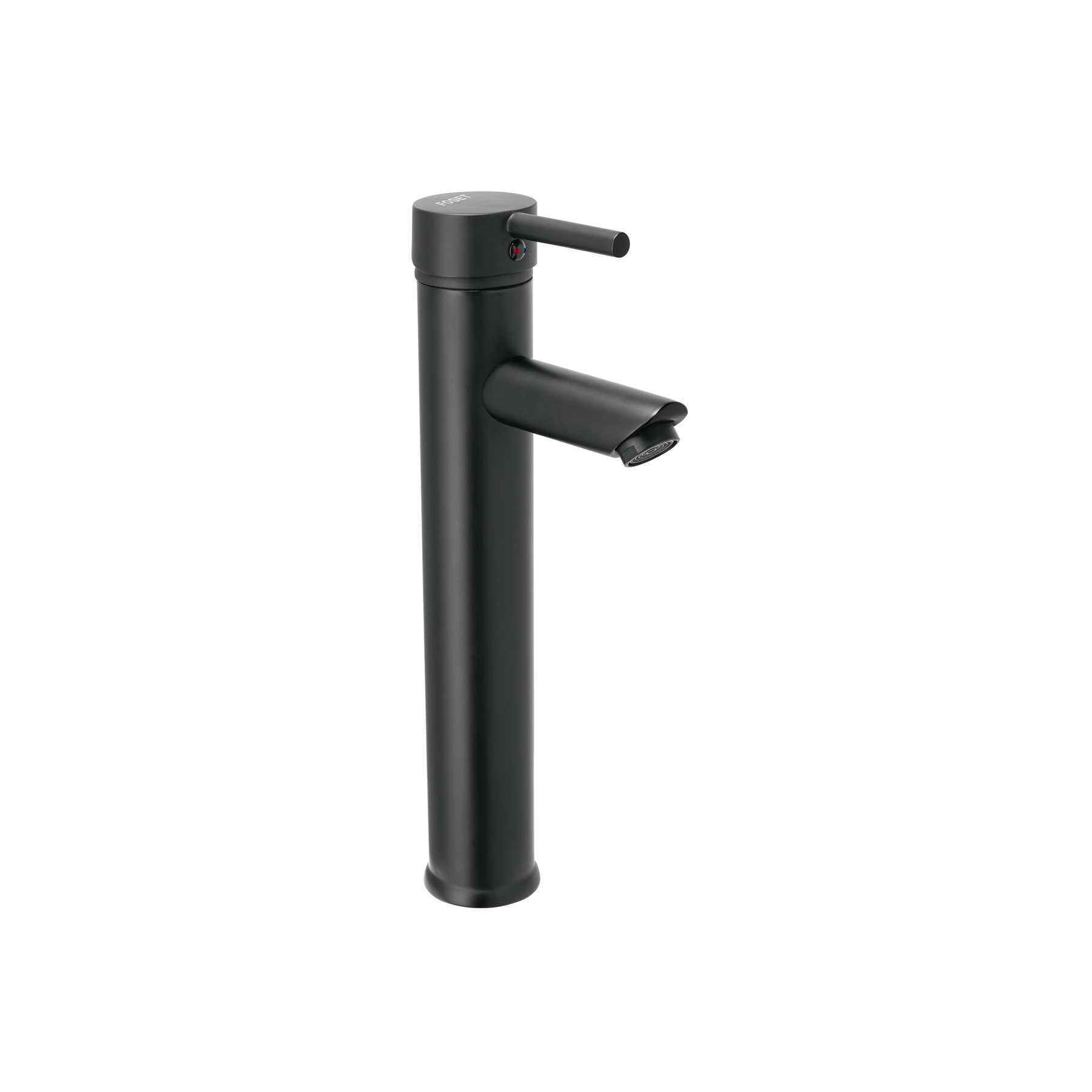 Monomando alto negro para lavabo, Foset Tubig